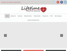 Tablet Screenshot of lifetimeheart.com